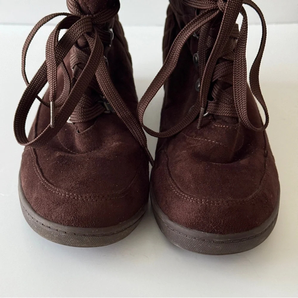 G by GUESS Women's Brown Lace Up Ankle Boots Size 10M - Picture 7 of 12